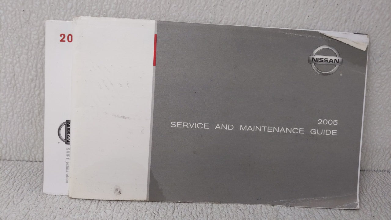 2005 Nissan Maxima Owners Manual Book Guide OEM Used Auto Parts - Oemusedautoparts1.com