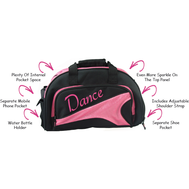 dance bag with water bottle holder