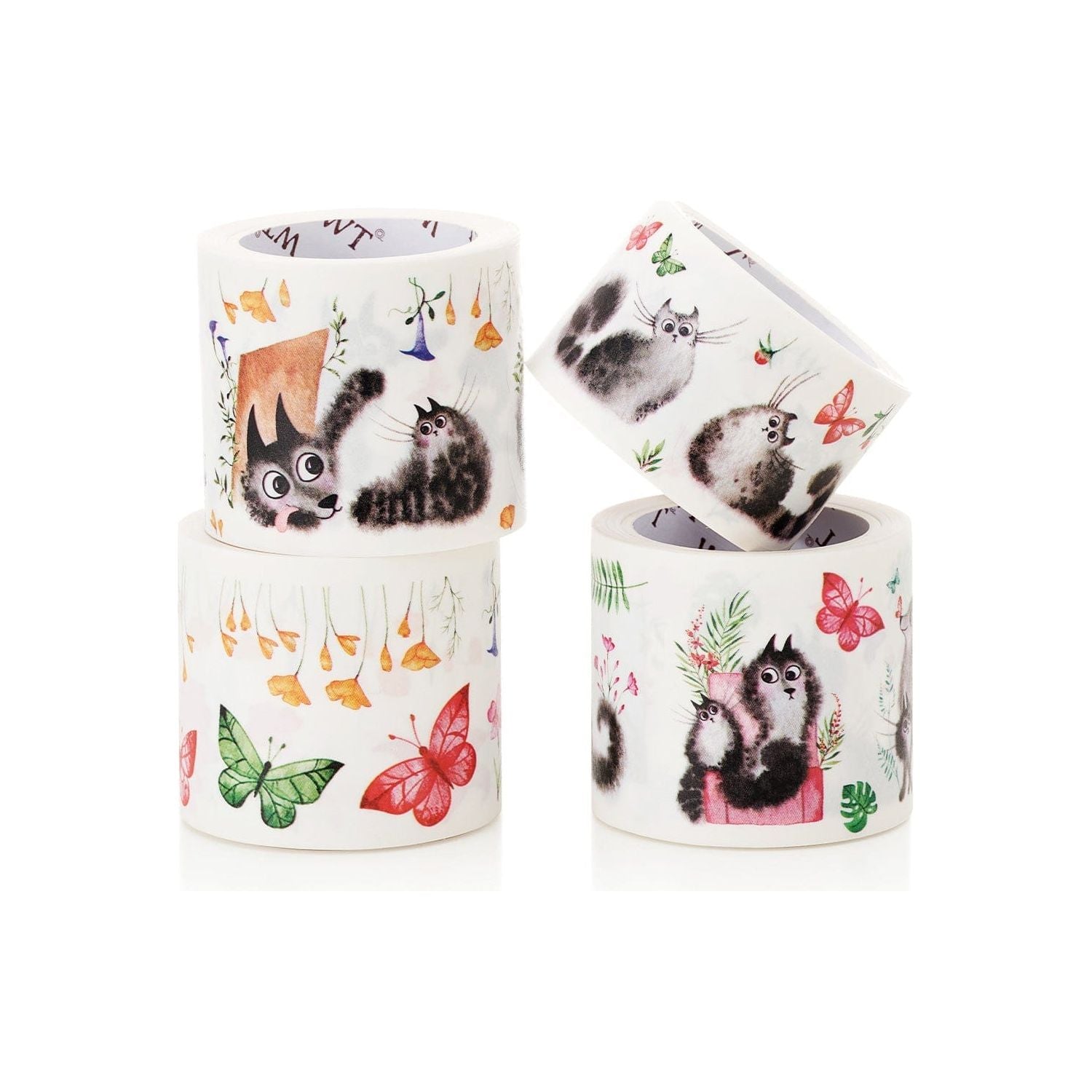 Chonky Cat Washi Tape Sticker Set - Karma Kiss