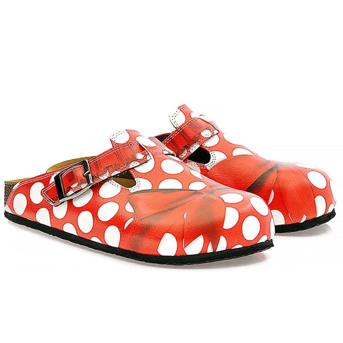 Red Polka Dot Bow Clogs WCAL328 – Shop Goby