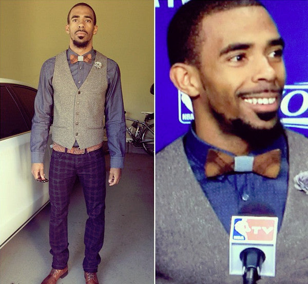 Mike Conley Wooden Bow Tie