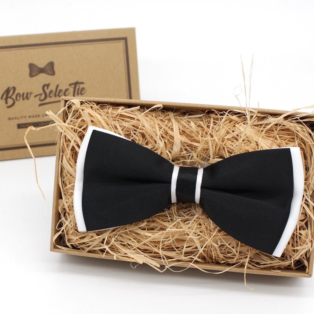 Black & White Tuxedo Bow Tie – Bow Ties for Men – Bow SelecTie