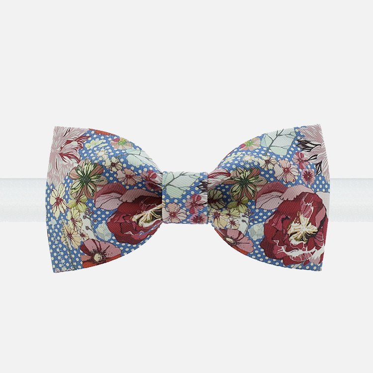 Flowery Polka Dot Bow Tie – Bow Ties for Men – Bow SelecTie