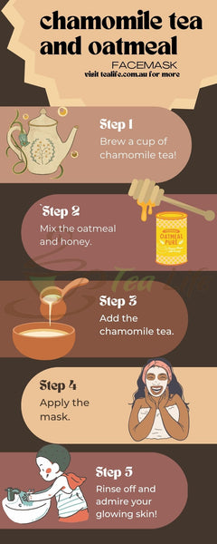 skin mask chamomile tea