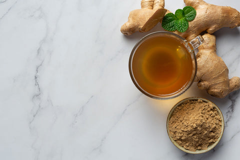 ginger tea on table