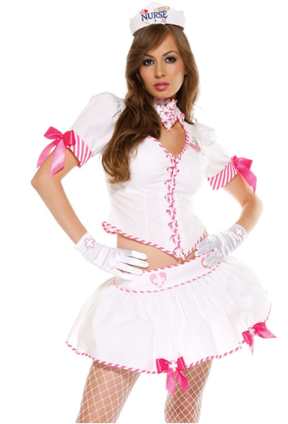 Forplay Nurse Fantasy Role Play Costume Ginger Candy Ginger Candy Lingerie 