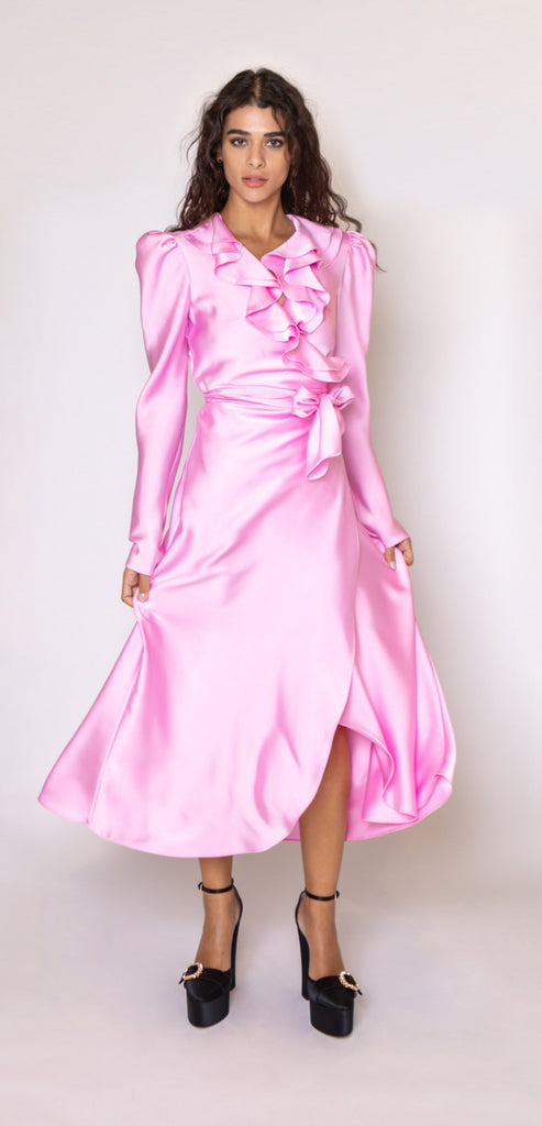 Philosophy di Lorenzo Serafini PAILLETTES DRESS - Robe de cocktail -  pink/rose doré 