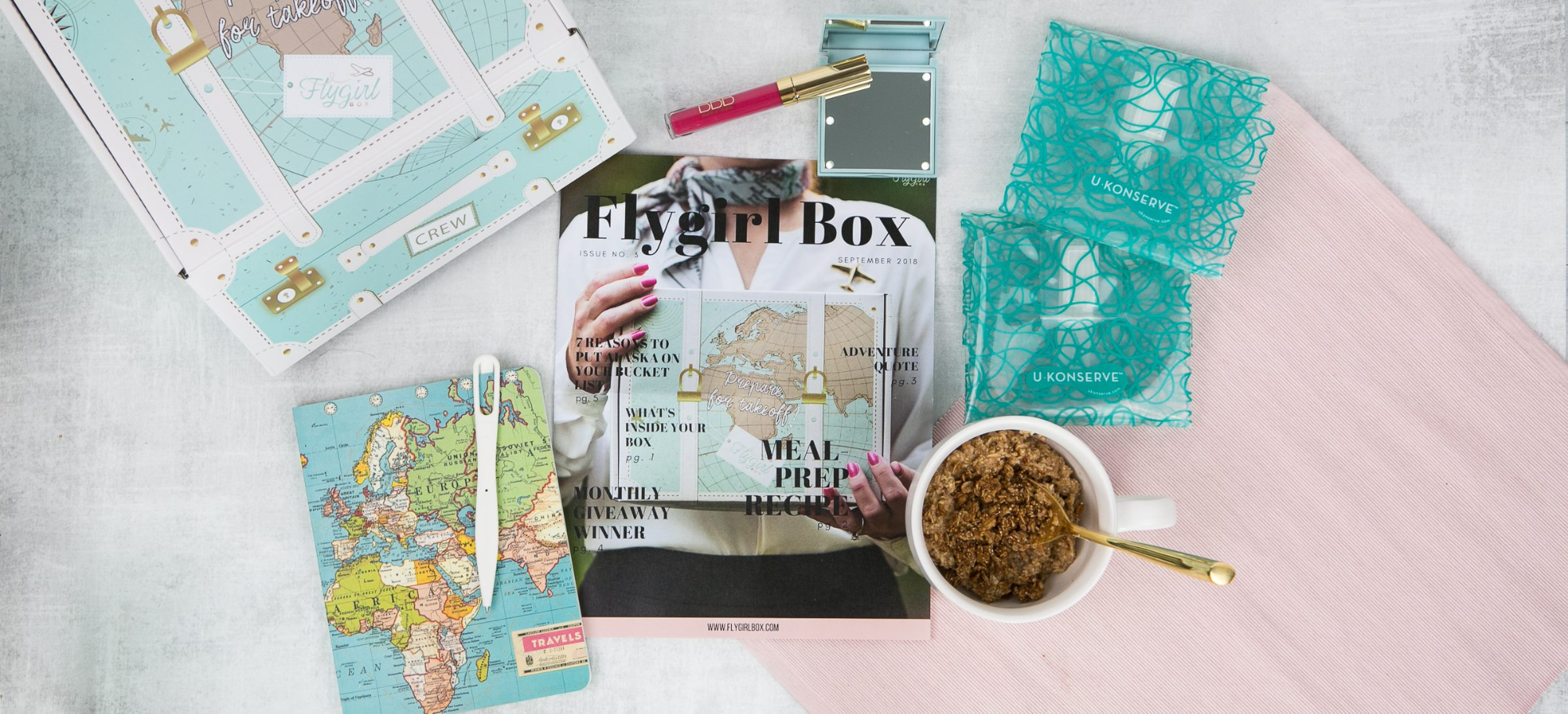 best travel subscription box: flygirl box