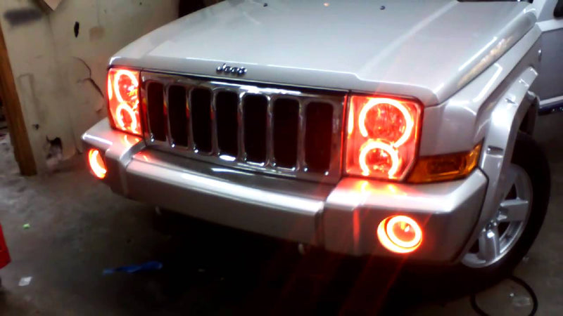 20052010 Jeep Commander RGBW ColorChasing LED Halo Kit