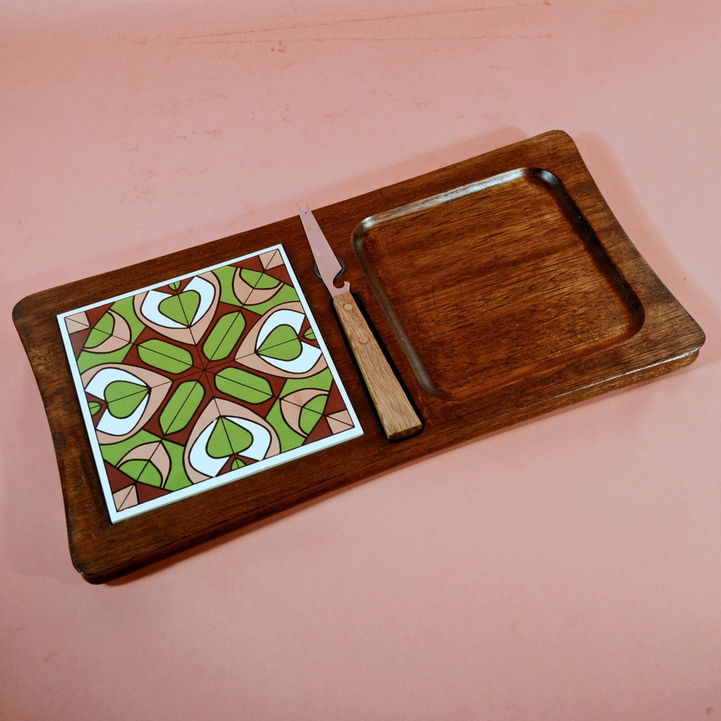 dark wood serving tray