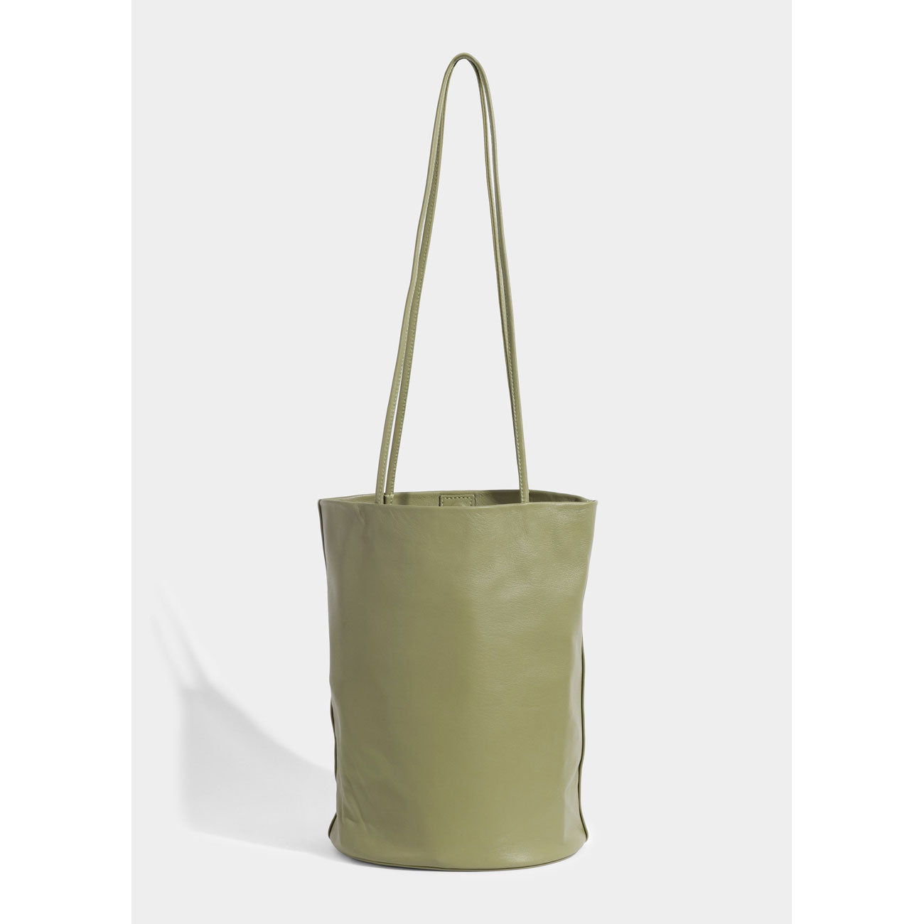 drape oval bucket in olive