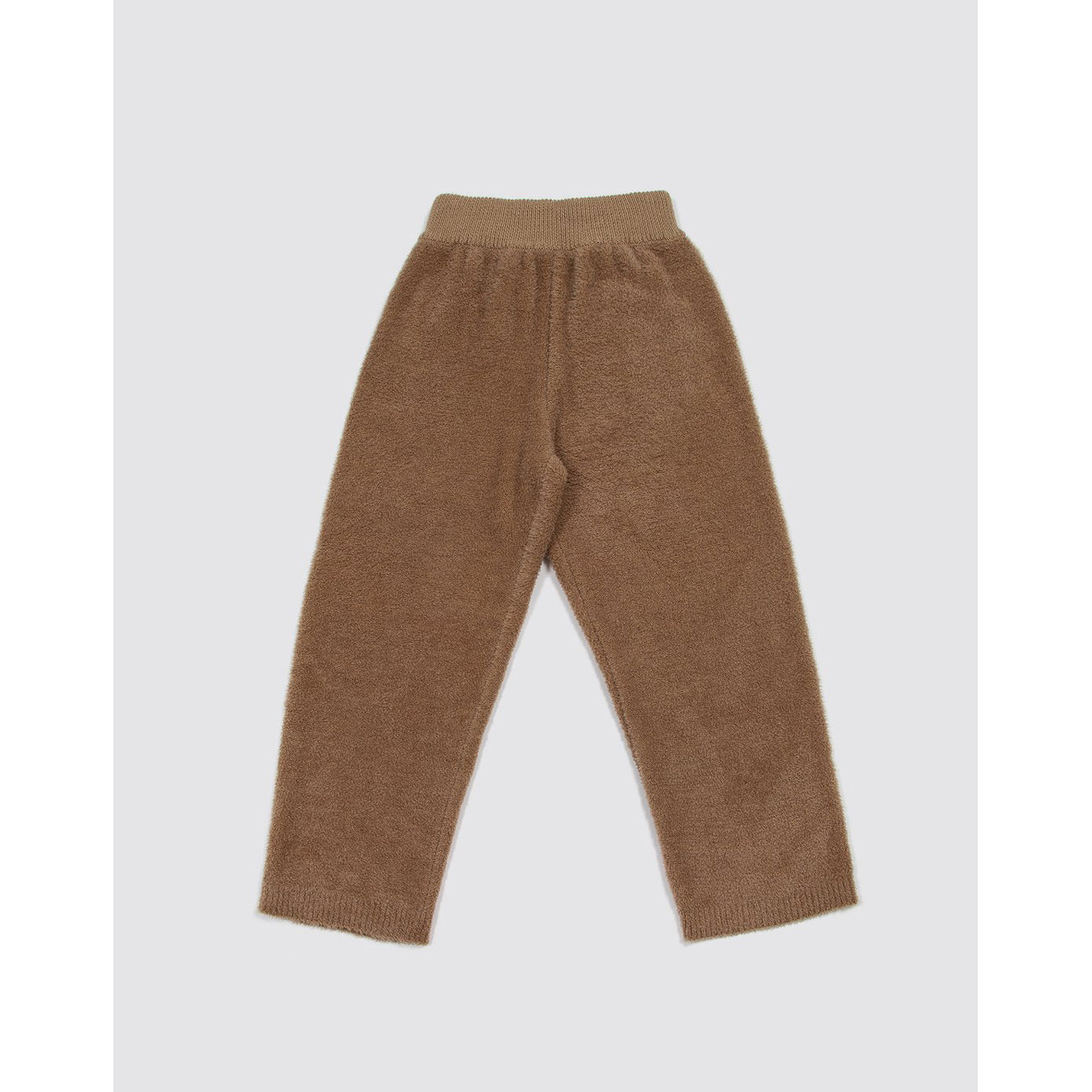 shearling pants in camel