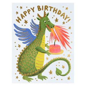 Rifle Paper Co. Birthday Card - Dragon - Wild Cat Gift and Party