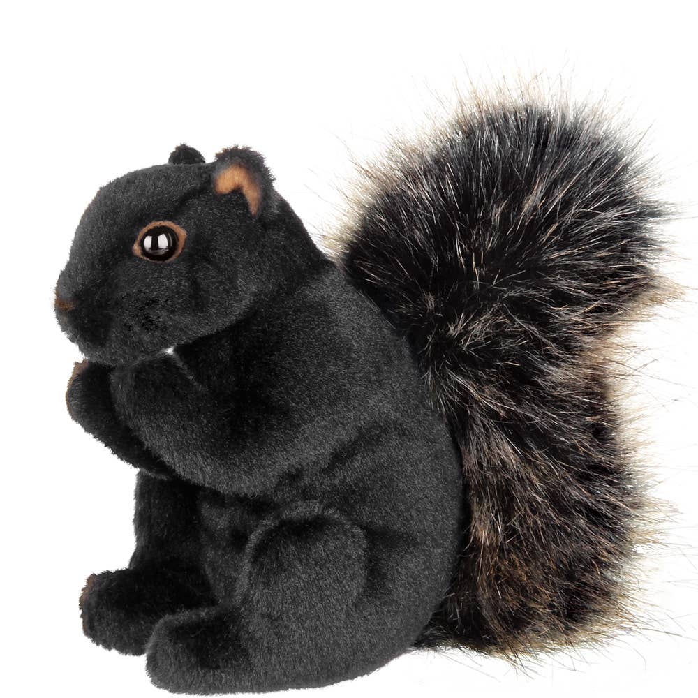 Acorn Black Plush Squirrel