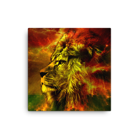 Space Lion Canvas Chronic Threads Inc