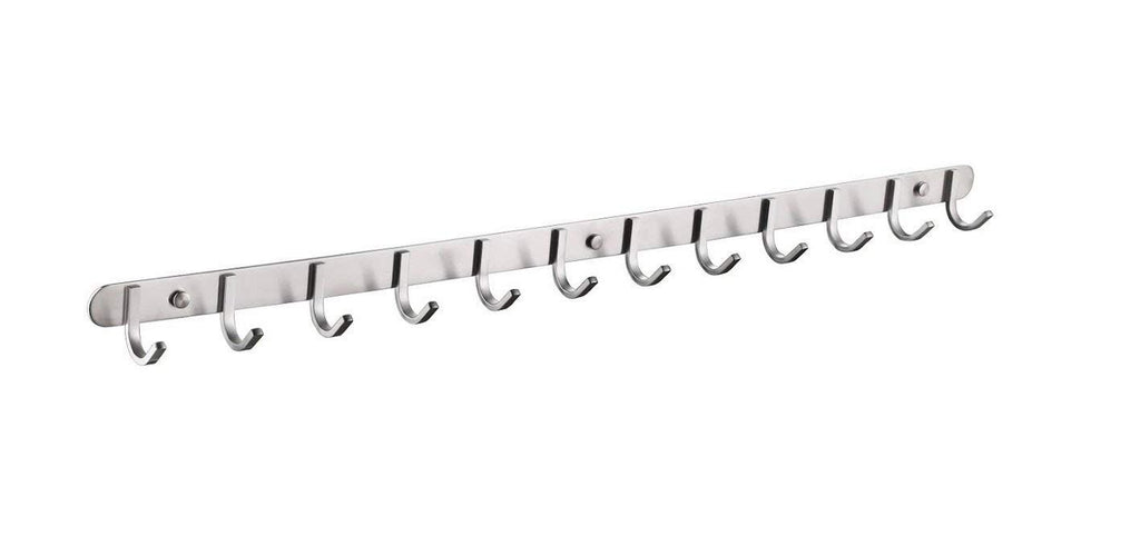 QT Premium Modern Wall Mounted Coat Rack with 8 Square Hooks – QT Home Decor