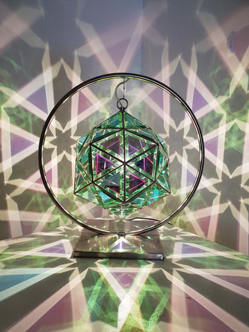 dichroic green pendant light