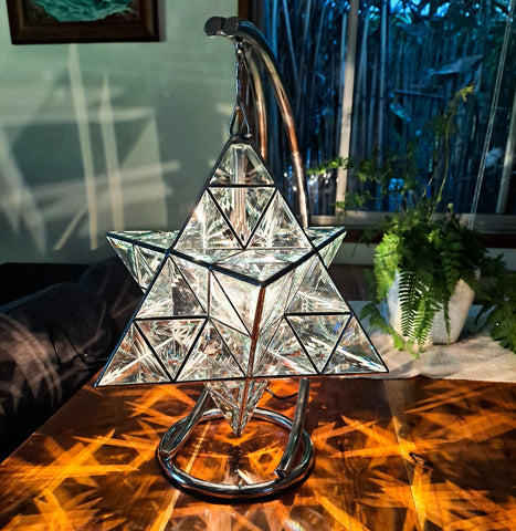 Merkaba geometric pendant light