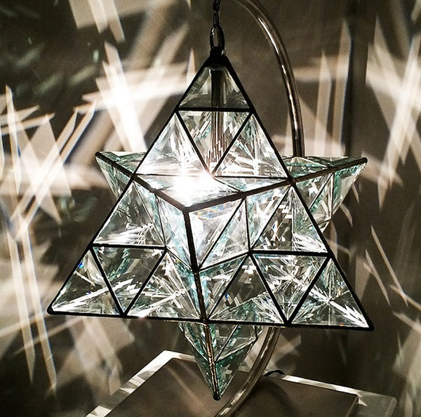 geometric star pendant light