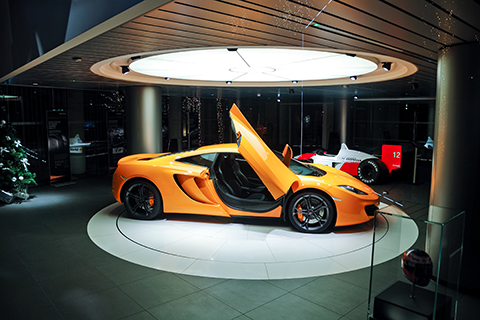 car showroom lighting special presentation