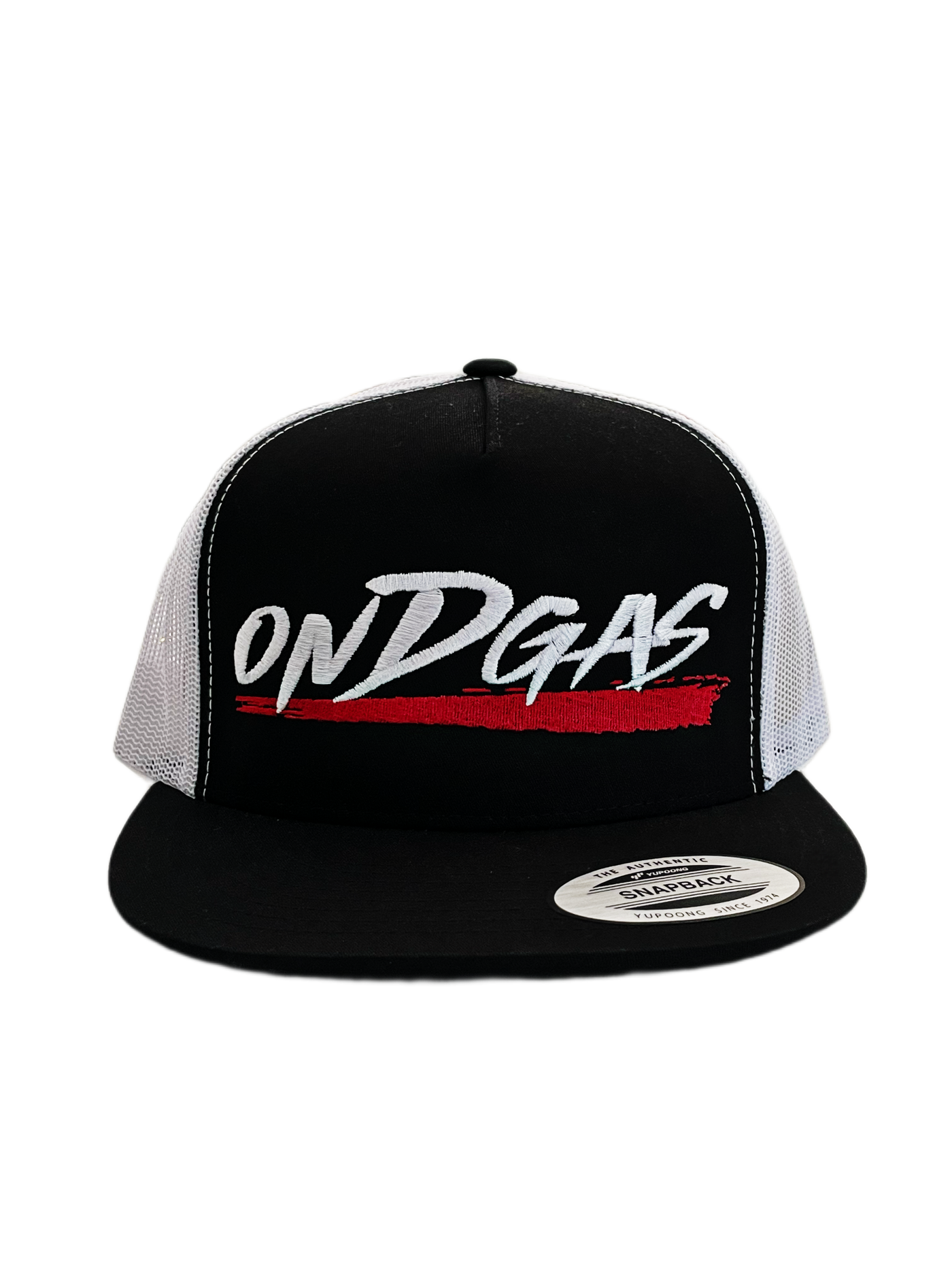 2 Tone Black & white ONDGAS trucker hat