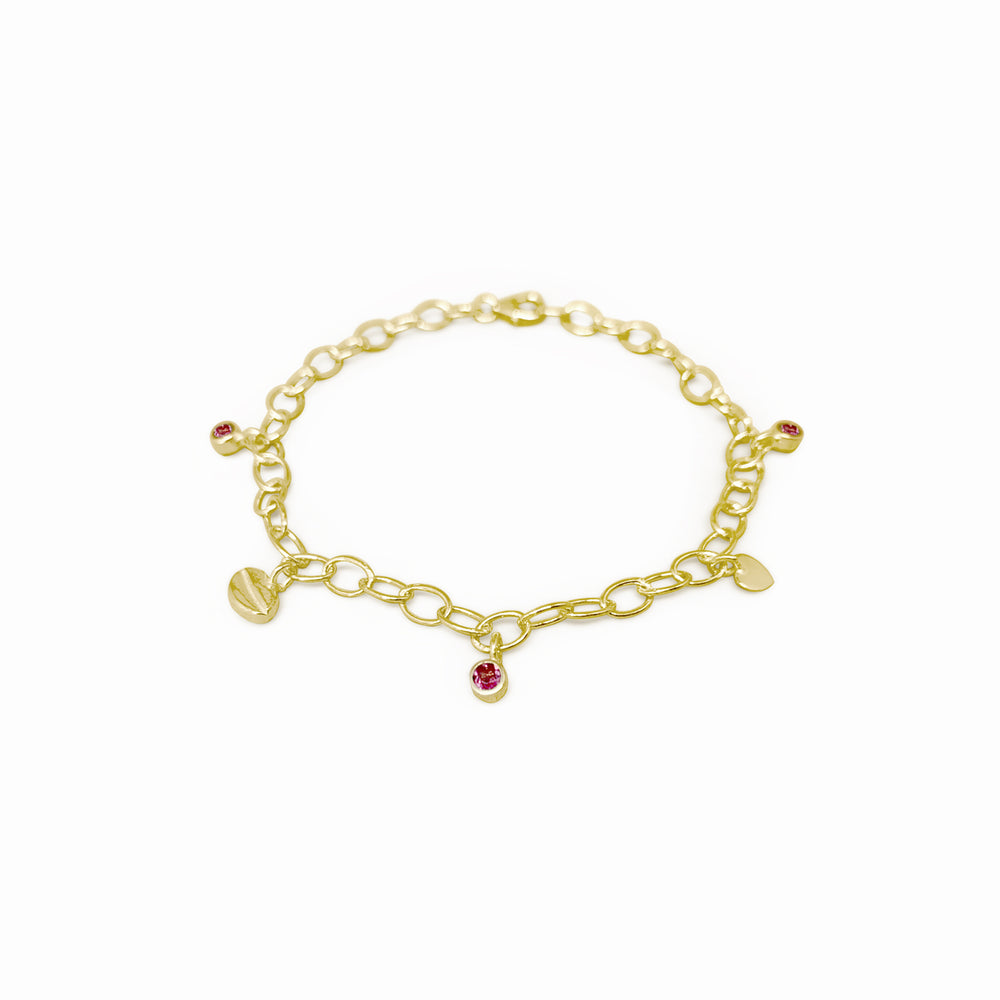 LOVE GOLD-PLATED CHAIN BRACELET 