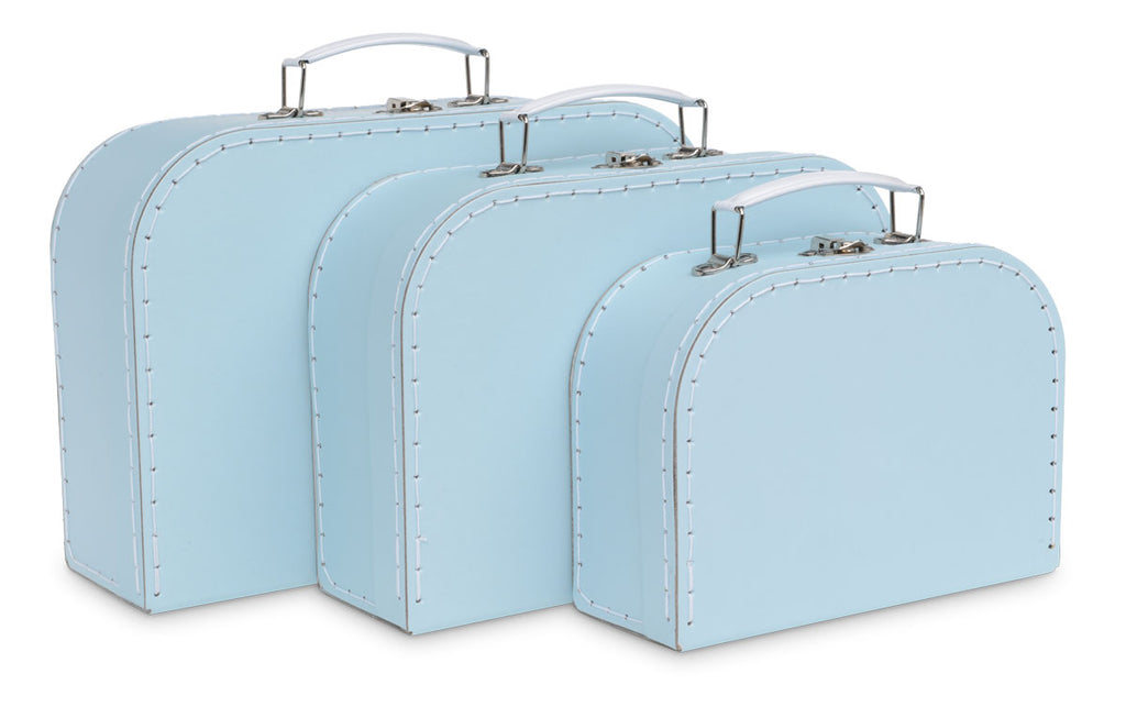 pastel blue suitcase