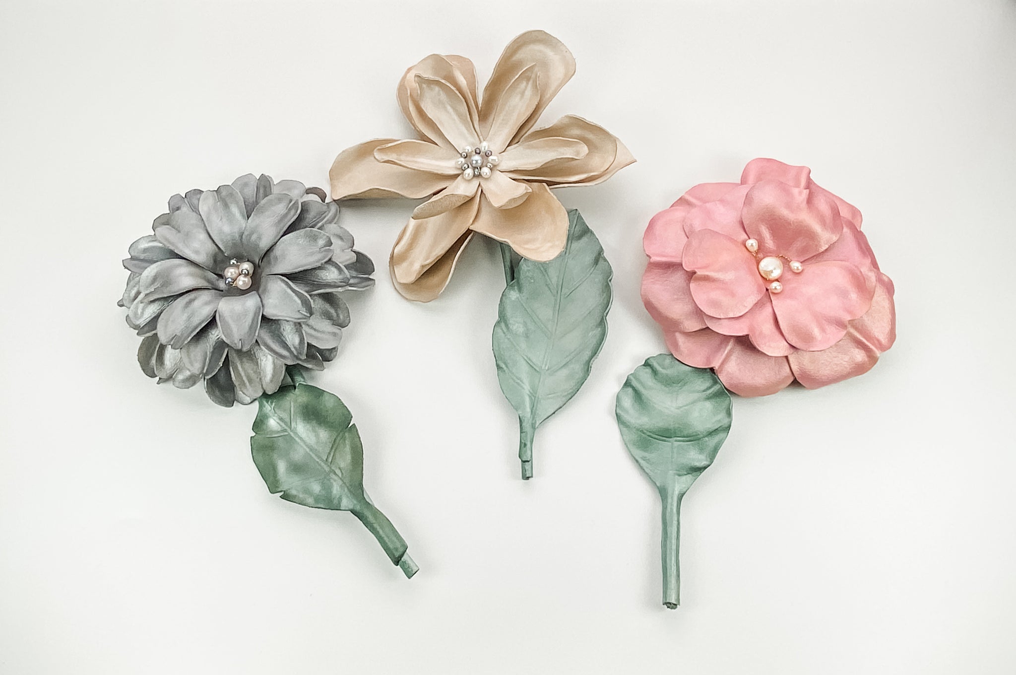Leather Flowers by TevaJane