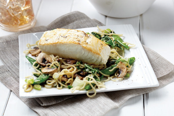 Miso Halibut with Soba Noodle Stir-Fry Post-Workout Recipe