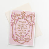 Never Grow Old Quote Birthday Card