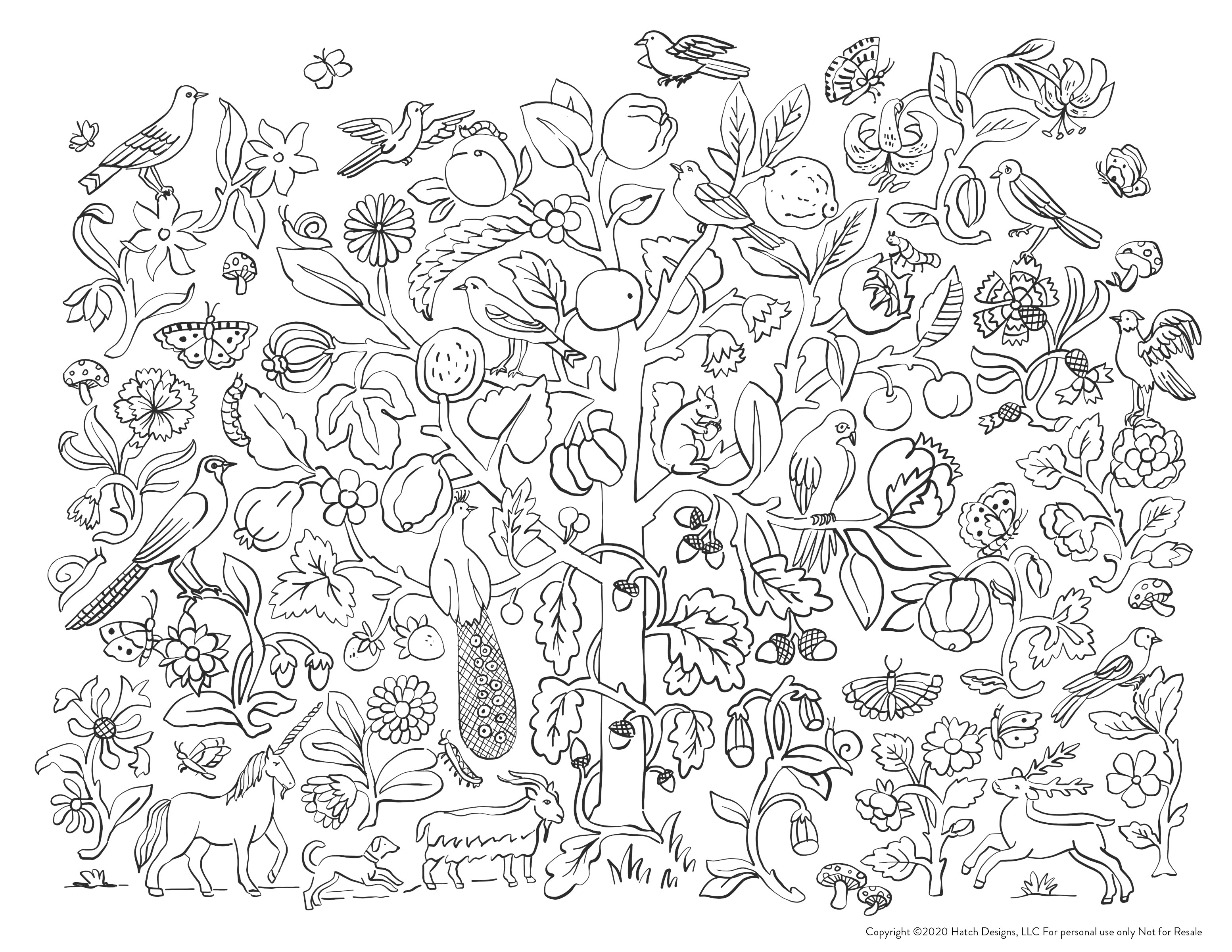 Tree of Life Printable Coloring Page