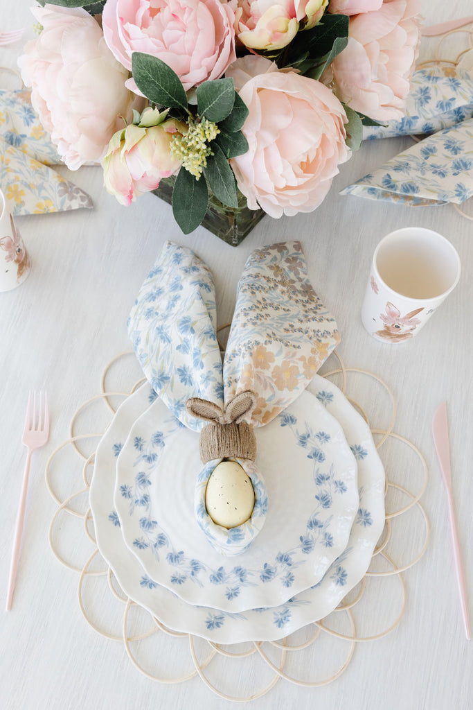 Easter Place Setting with Rachel Parcell Spring Home Collection pieces 