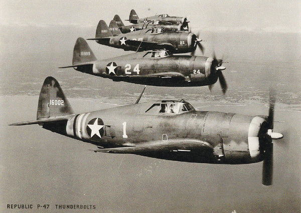 The Republic P-47 Thunderbolt became one of the best all around fighters of WWII and was produced in greater numbers than any other American fighter of the war. 