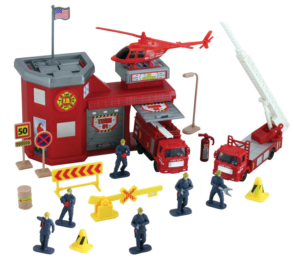 deluxe fire station set