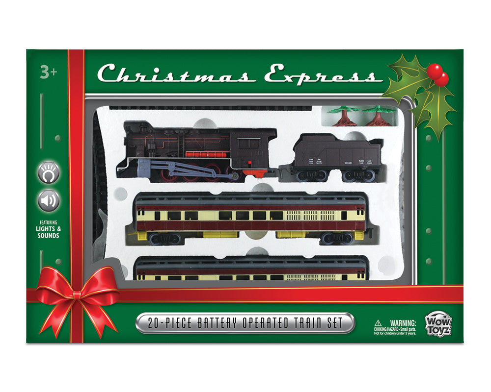 deluxe christmas train set
