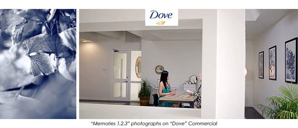art on dove add, commercial