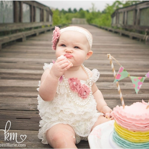 Buy 1st Birthday Girl Outfit,First Birthday Outfit Pink Romper Online at  Beautiful Bows Boutique