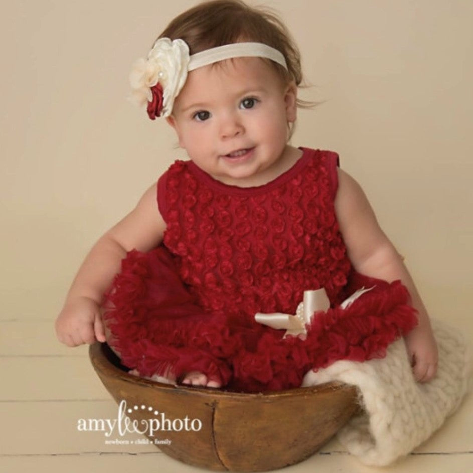 Red baby dress. Baby tutu dress. Baby 