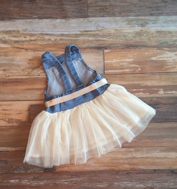 tutu denim dress