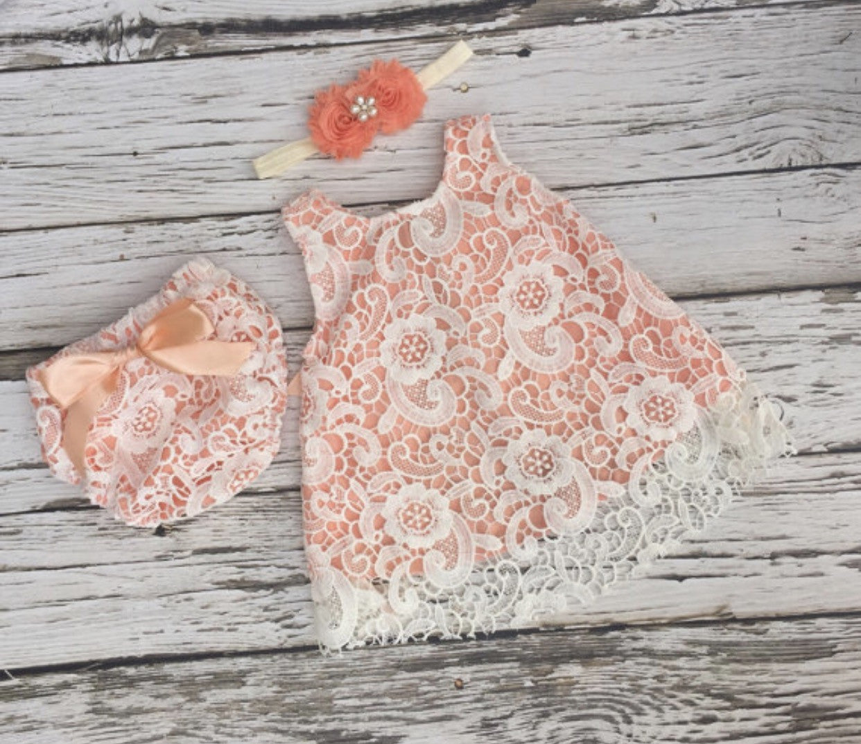 baby dress with lace