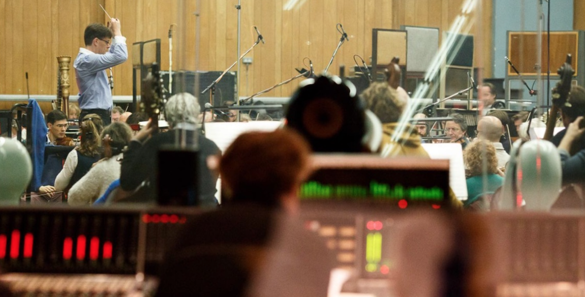 Eckehard Stier conducts the London Symphony Orchestra at Abbey Road Studios