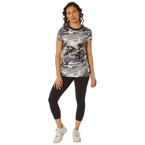 Woodland Camouflage - Womens Stretch Tank Top - Galaxy Army Navy