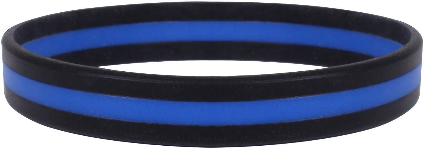 Silicone Thin Blue Line Bracelet - Army Navy Store