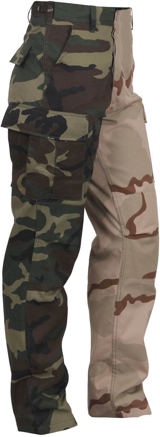 Woodland / Tri-Color Camo - Two-Tone Camo BDU Pants - Galaxy Army Navy