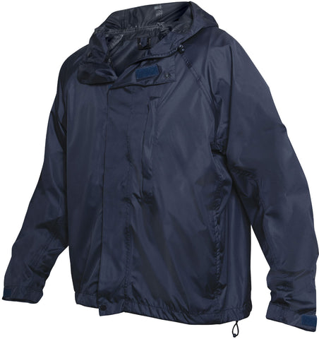 Rothco Black Security Nylon Rain Jacket - 2560 - S