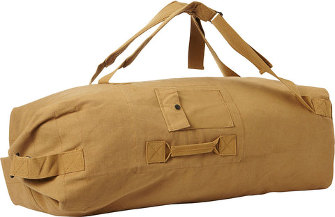 The Military' - Canvas Duffel Backpack, Classic Khaki / Large