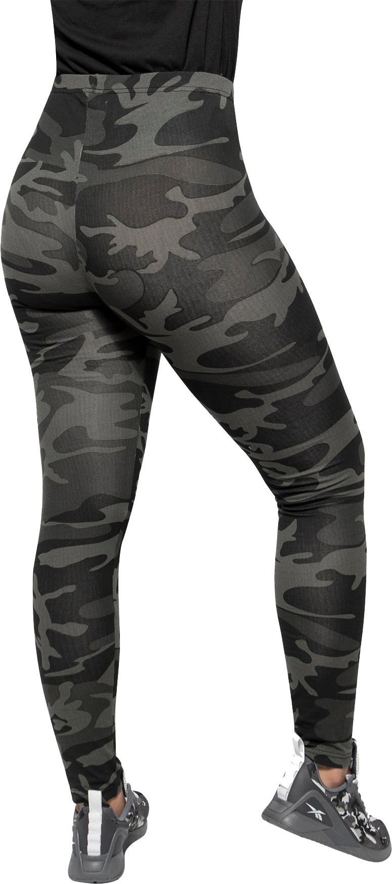 Black Camo Womens Camo Leggings - Galaxy Army Navy