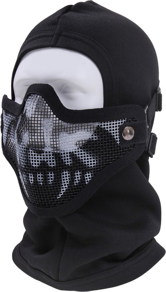 Black Skull Bravo Tactical Gear Strike Steel Skull Half Face Mask ...