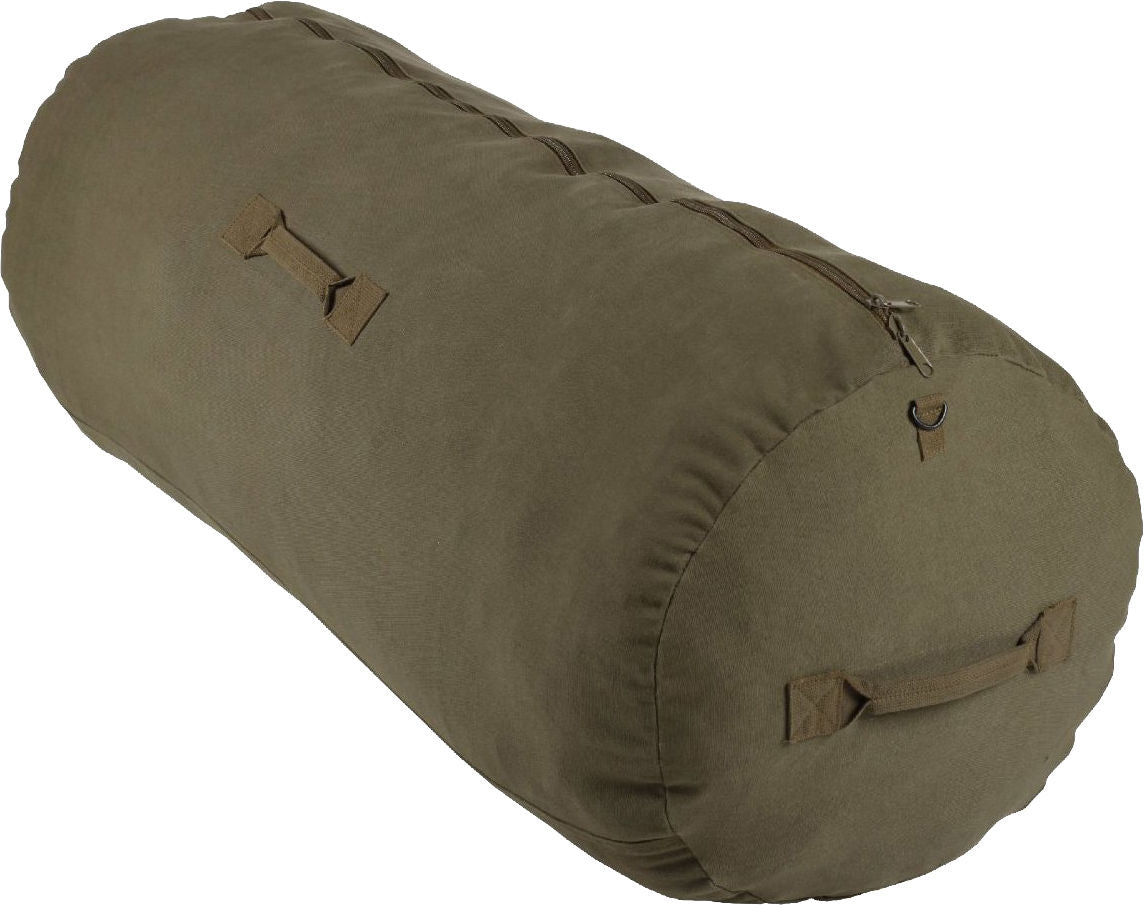 army duffle bag with zipper