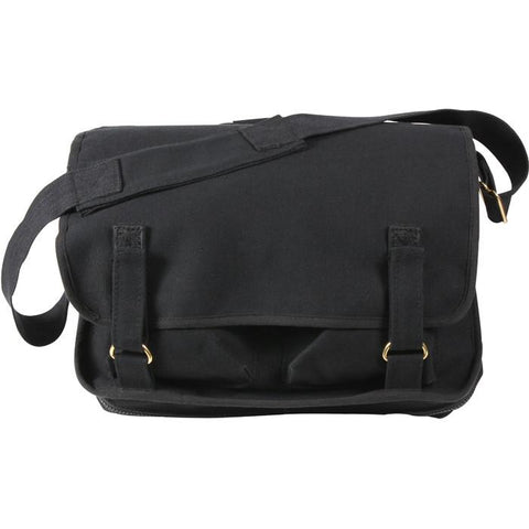 Rothco Vintage Canvas Messenger Bag Heavy-Duty Cotton Canvas Crossbody Shoulder  Bag, Charcoal Grey - Galaxy Army Navy